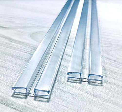 Heavy Duty Piano Hinge 3/16"(4.5mm)or 1/8"(3mm) 60 inch, 2 Pack - Durable PVC Plastic Hinges, Secure Plexiglass Connectors, Easy Assembly Golf Cart Windshield Hinge, Drum Shield, Acrylic Hinges