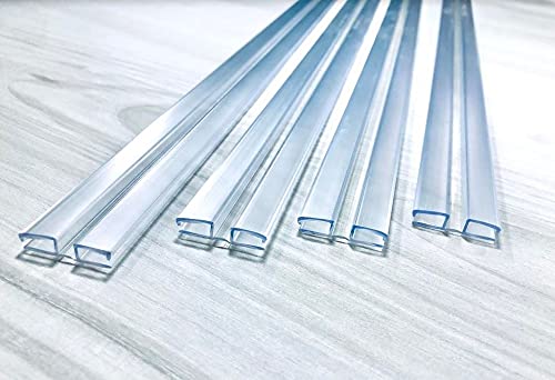 Heavy Duty Piano Hinge 3/16"(4.5mm)or 1/8"(3mm) 6 inch, 4 Pack - Durable PVC Plastic Hinges, Secure Plexiglass Connectors, Easy Assembly Golf Cart Windshield Hinge, Drum Shield, Acrylic Hinges