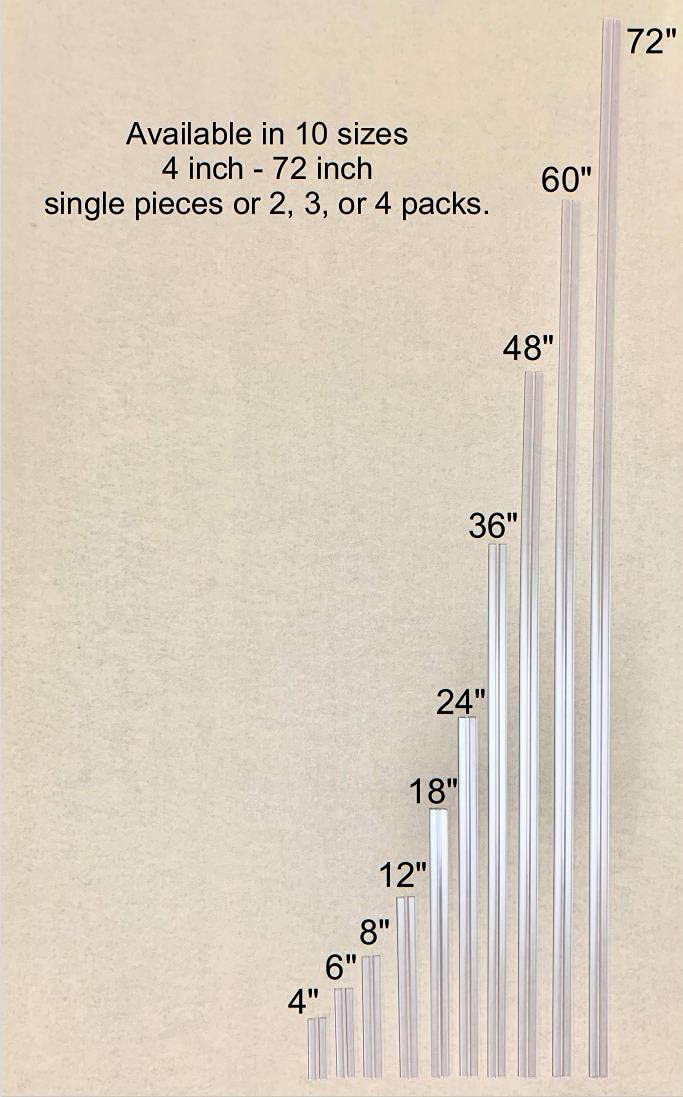 Clear PVC Piano Style Living Hinge - No Screws or Glue (2 Thicknesses, 10 Lengths) - 2