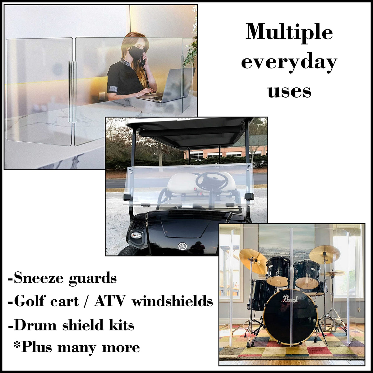 Clear PVC Piano Style Living Hinge - No Screws or Glue (2 Thicknesses, 10 Lengths) - 3