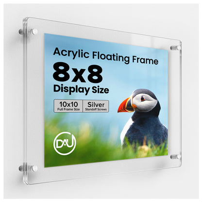 2021324 - 8" x 8" / Silver / pack 1