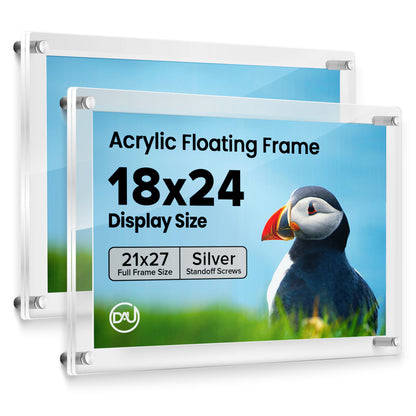 2023175D - 18" x 24" / Silver / pack 2