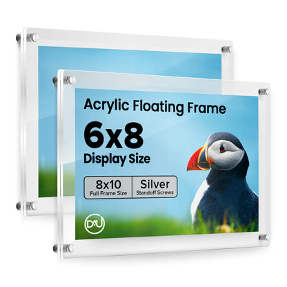 2023165D - 6" x 8" / Silver / pack 2