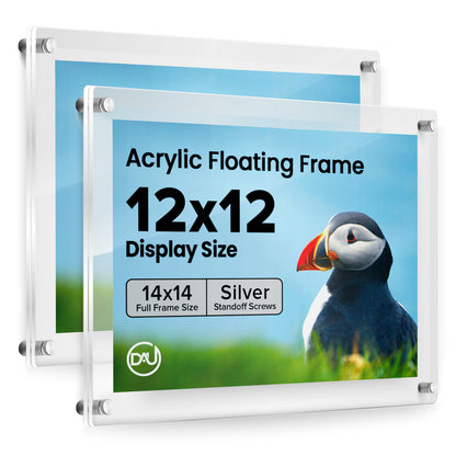2023173D - 12" x 12" / Silver / pack 2
