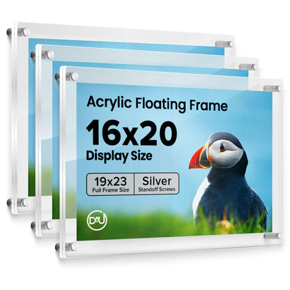 2023162D - 16" x 20" / Silver / pack 3