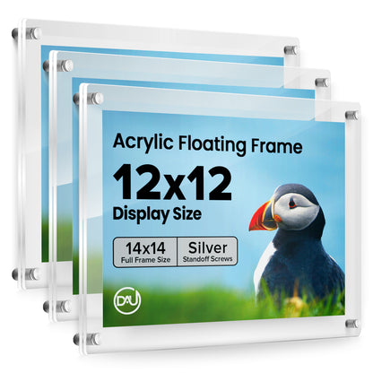 2023161D - 12" x 12" / Silver / pack 3