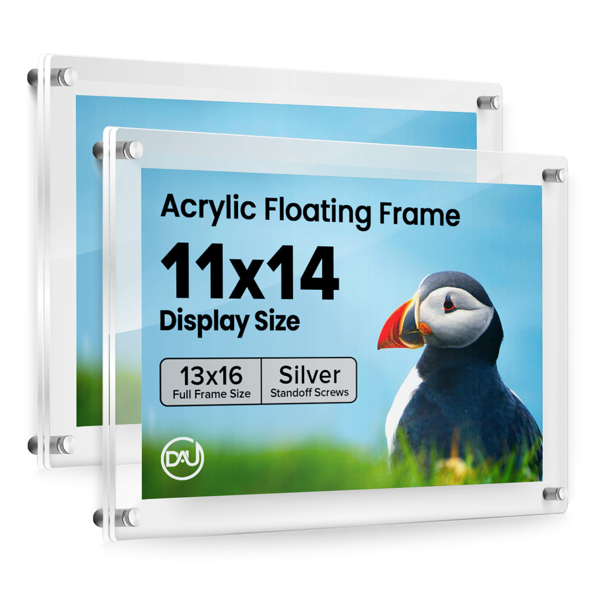 2023171D - 11" x 14" / Silver / pack 2