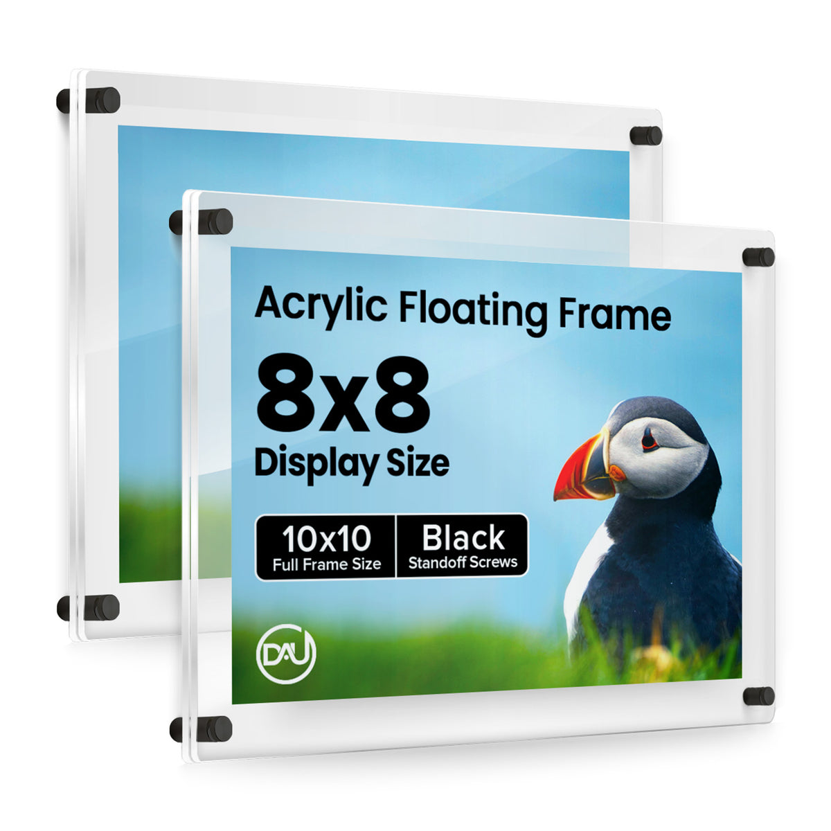 2027171D - 8" x 8" / Black / pack 2