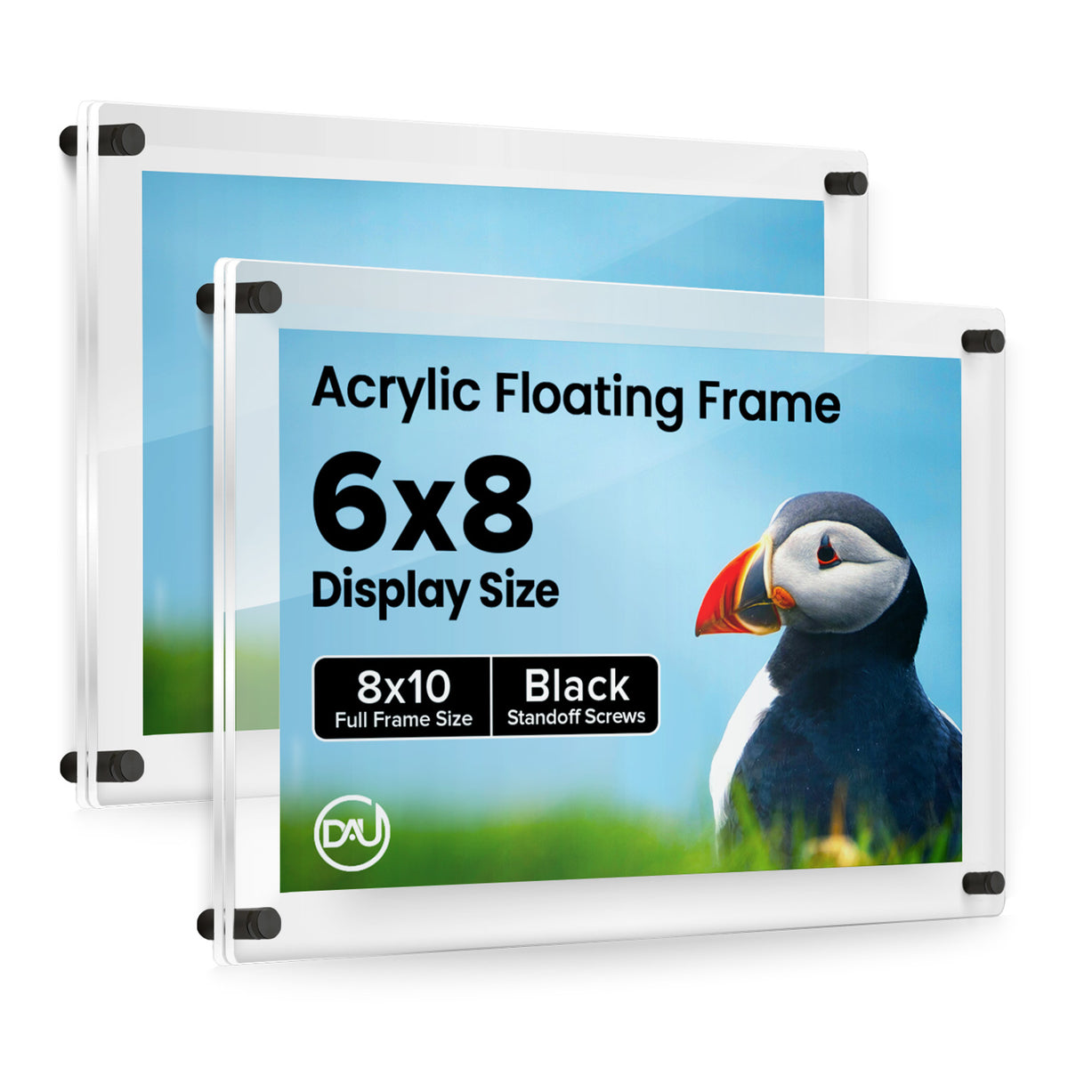 2027168D - 6" x 8" / Black / pack 2