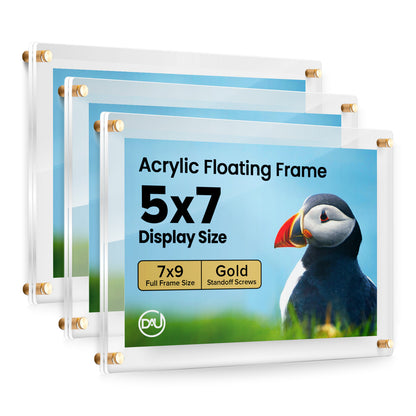 2027259D - 5" x 7" / Gold / pack 3