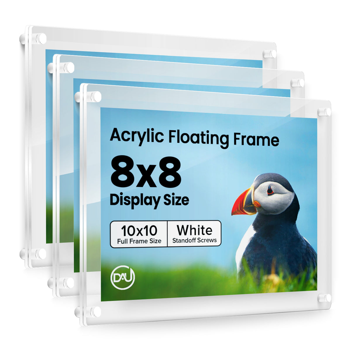 2027245D - 8" x 8" / White / pack 3