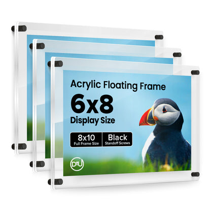 2027228D - 6" x 8" / Black / pack 3