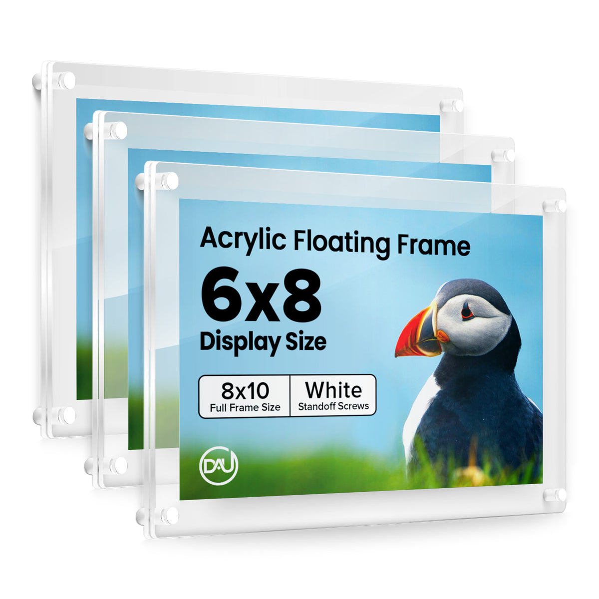 2027244D - 6" x 8" / White / pack 3
