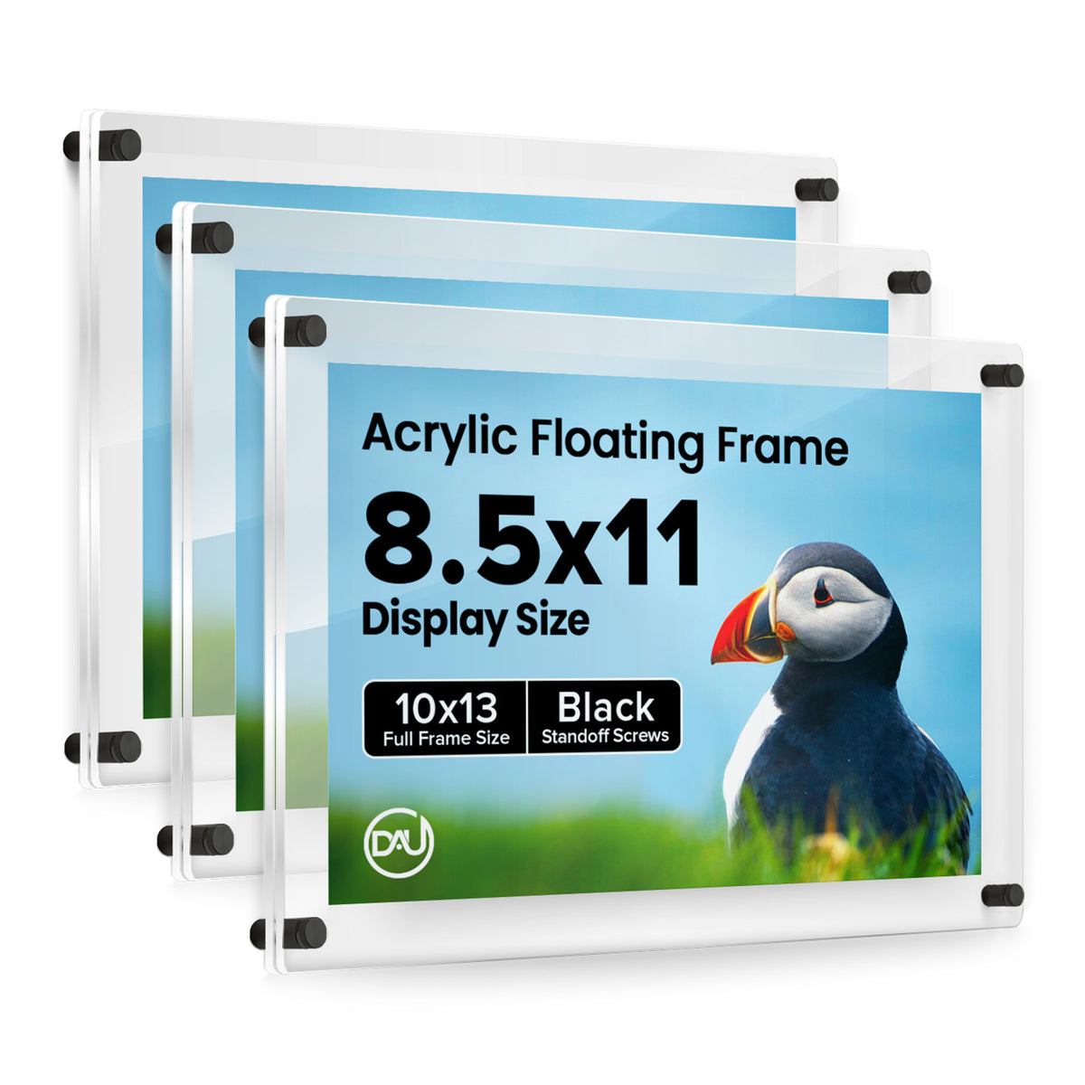 2027231D - 8.5" x 11" / Black / pack 3