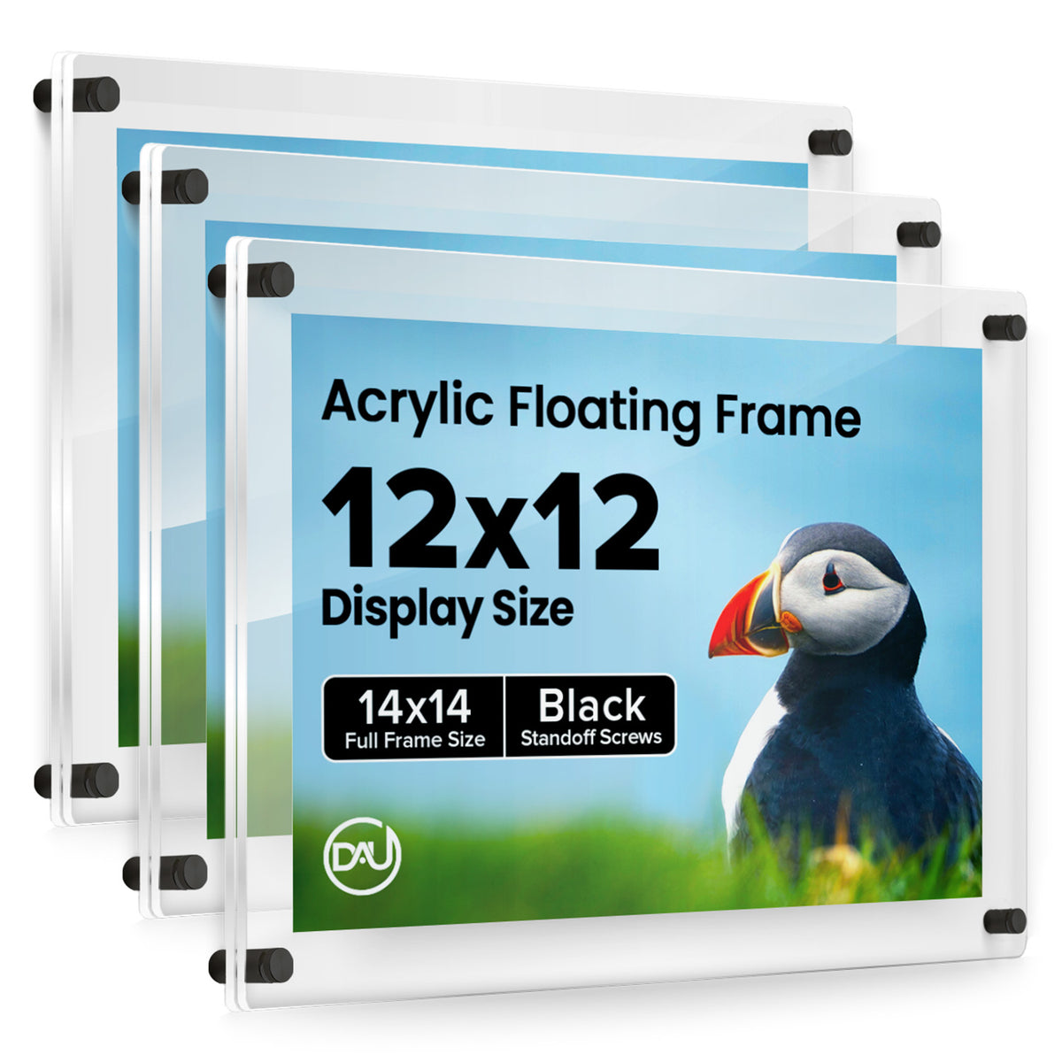 2027236D - 12" x 12" / Black / pack 3