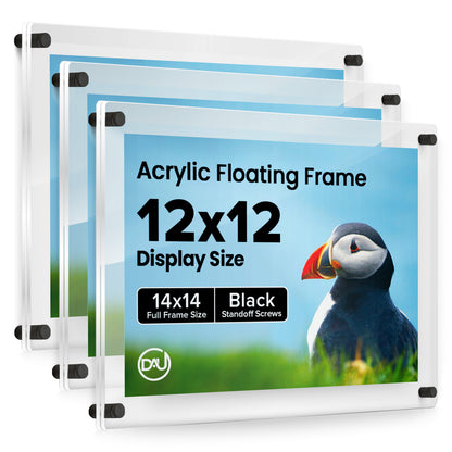 2027236D - 12" x 12" / Black / pack 3