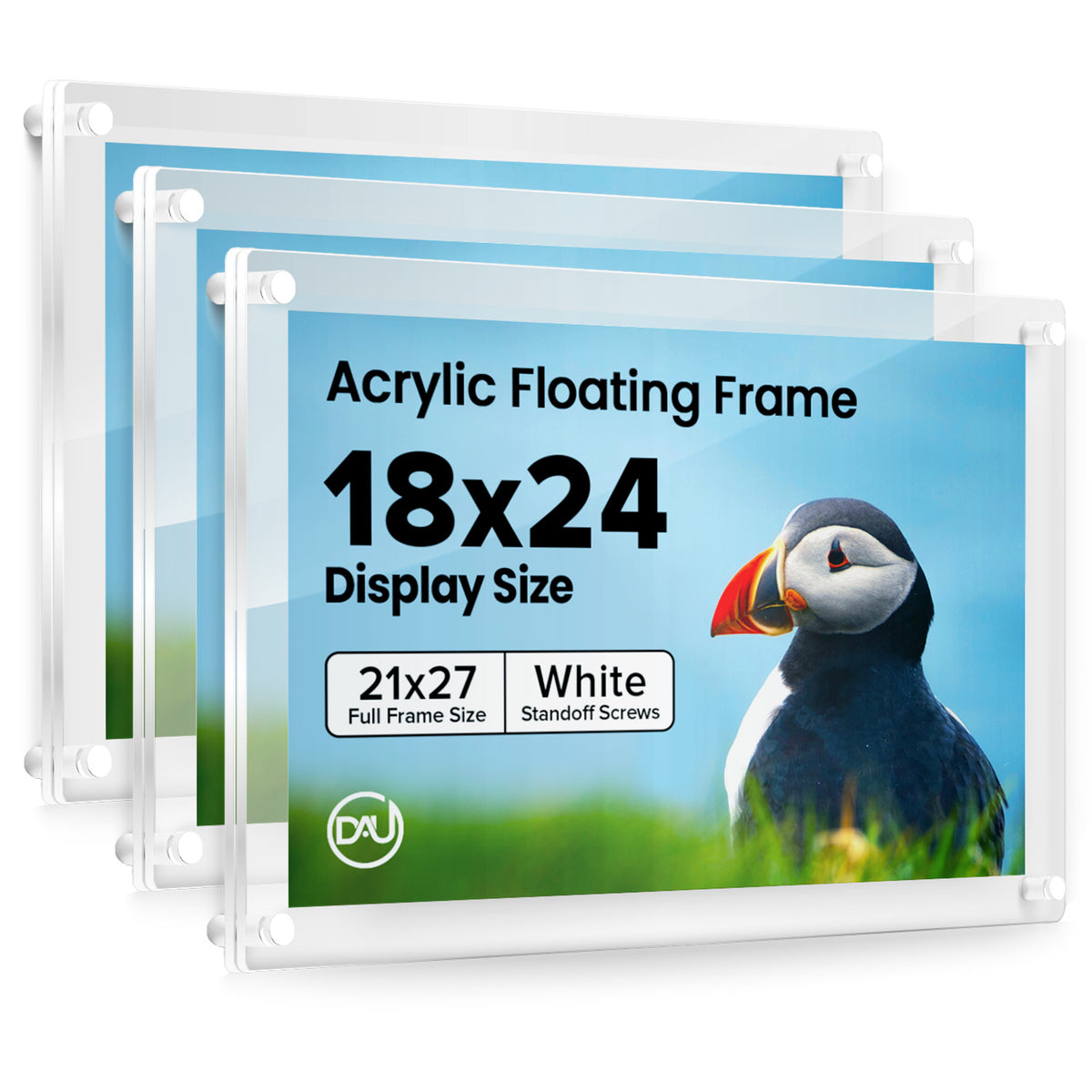 2027254D - 18" x 24" / White / pack 3