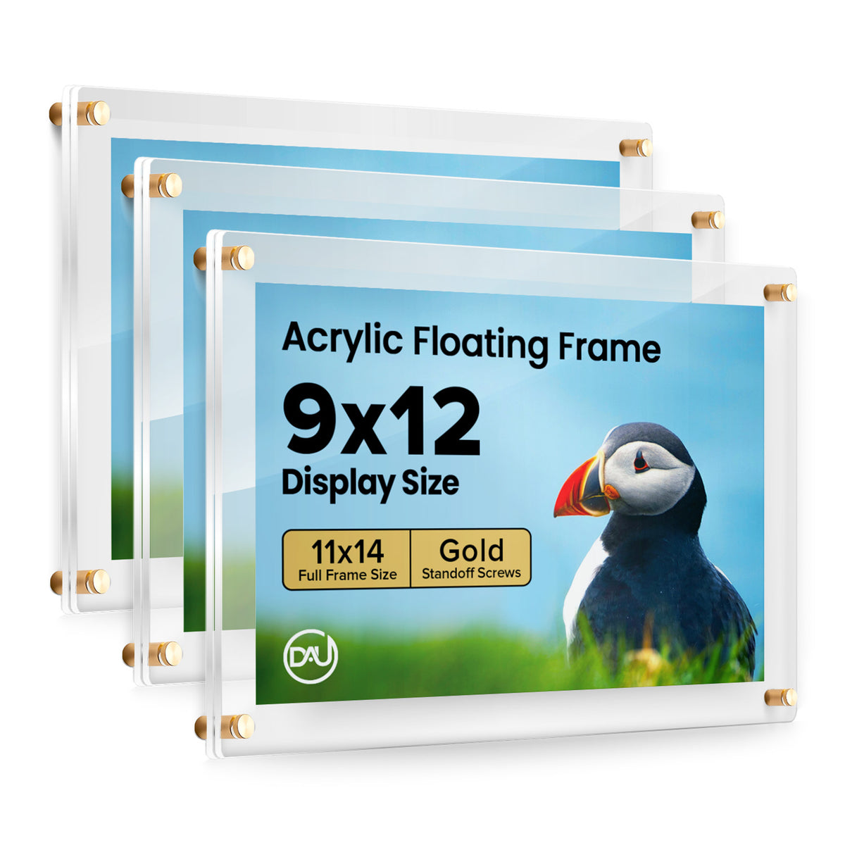 2027265D - 9" x 12" / Gold / pack 3