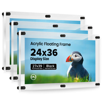 2027242D - 24" x 36" / Black / pack 3