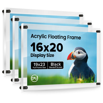 2027237D - 16" x 20" / Black / pack 3
