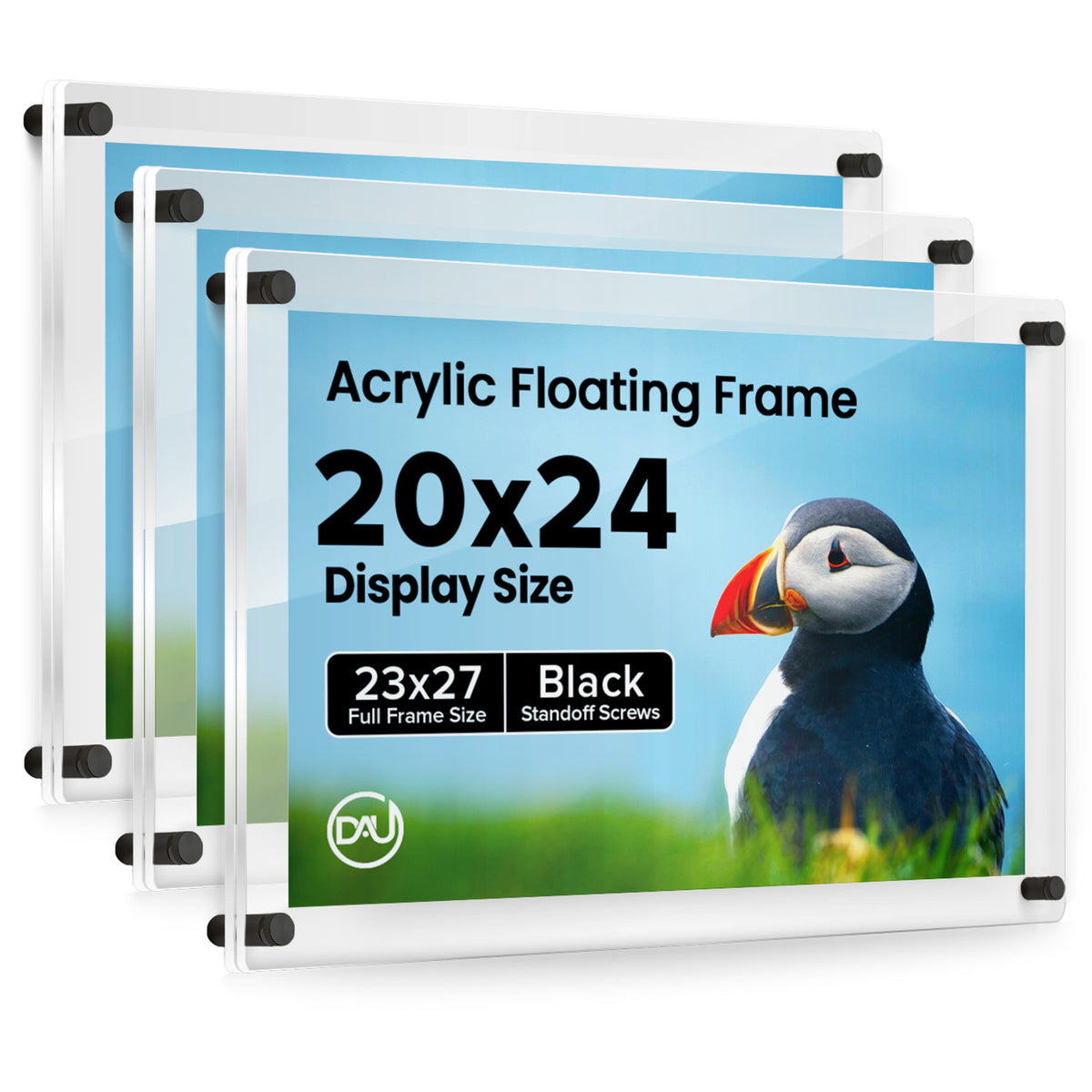 2027239D - 20" x 24" / Black / pack 3